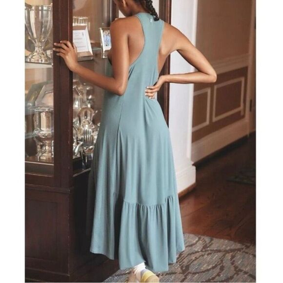 Sweaty Betty Explorer Ace Blue Athletic Lightweight Midi Dress NWT Size Medium - Picture 2 of 8